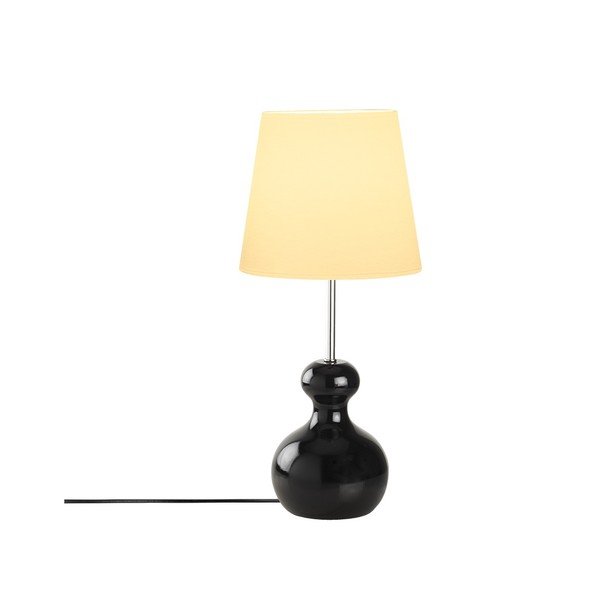 Mallina fekete fa asztali lámpa - Opviq lights-image-1