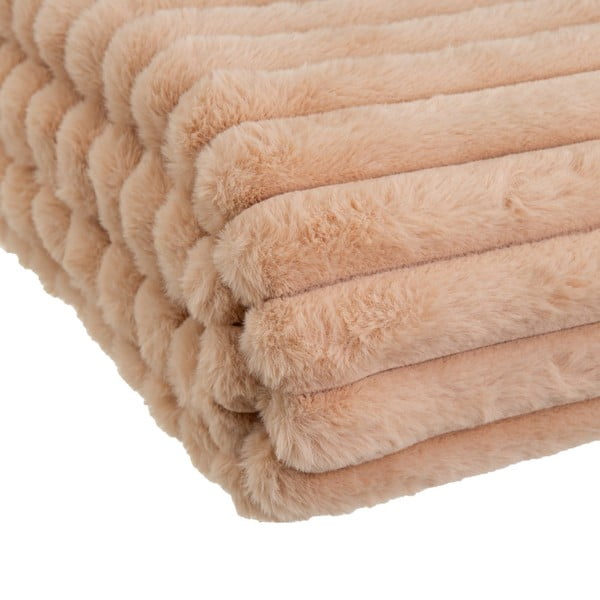 Világosbarna mikroplüss takaró 130x160 cm Fur Velvet – Casa Selección-image-2
