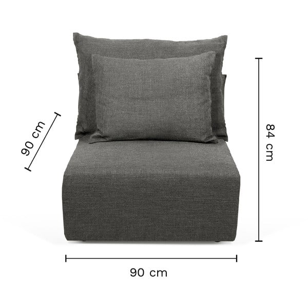 Antracitszürke kanapé modul (középső) Dune – TemaHome-image-3