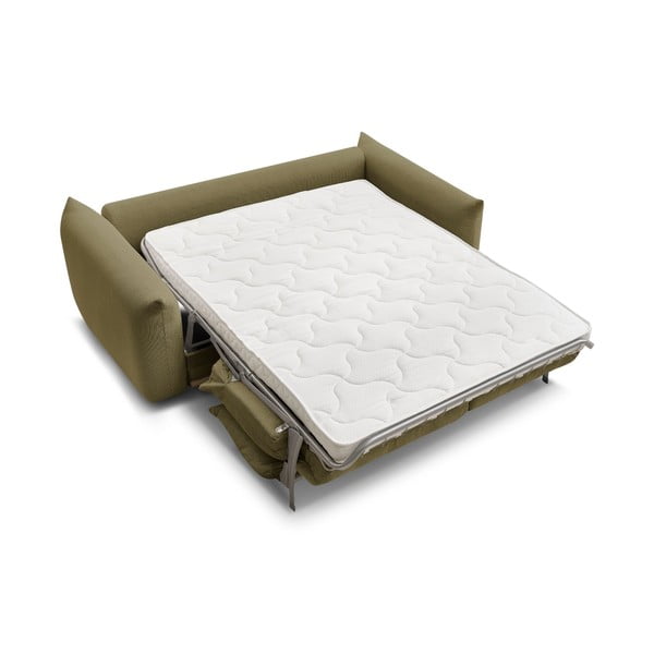 Zöld kinyitható kanapé 214 cm Ernest – Bobochic Paris-image-4