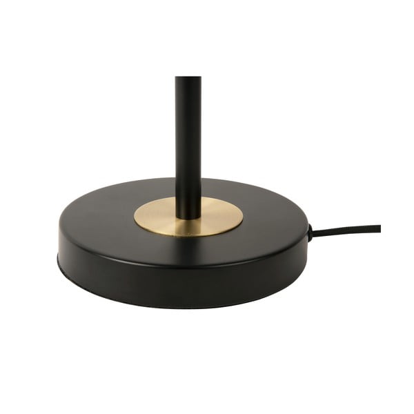 Fekete asztali lámpa fém búrával (magasság 40 cm) Gold Disc – Leitmotiv-image-3