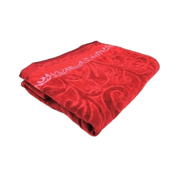 Piros pamut fürdőlepedő 70x140 cm Skyline – JAHU collections