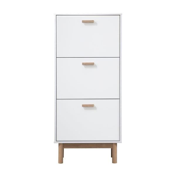 Fehér billenő ajtós cipőtartó Melanie – Støraa-image-2