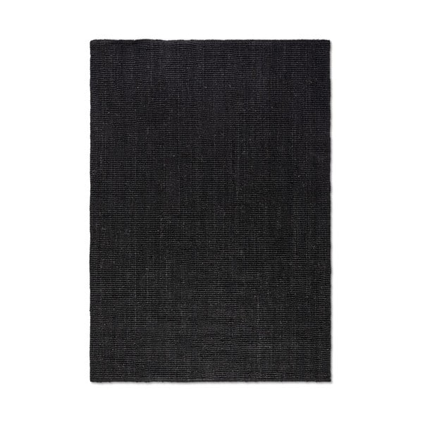 Fekete juta szőnyeg 190x280 cm Bouclé – Hanse Home