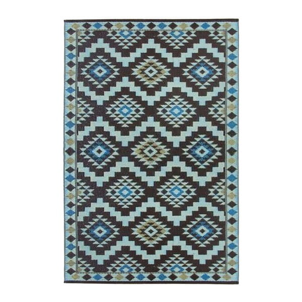 Regal kék-barna, kül- és beltérre is alkalmas, kétoldalas szőnyeg, 120 x 180 cm - Green Decore