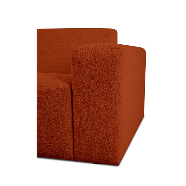 Téglavörös buklé kanapé modul (jobb oldali) Roxy – Scandic-image-3