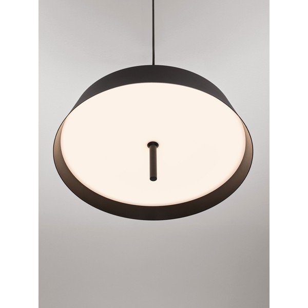 Matt fekete alumínium LED dimmelhető függőlámpa ø 45 cm Velio – Nova Luce-image-1