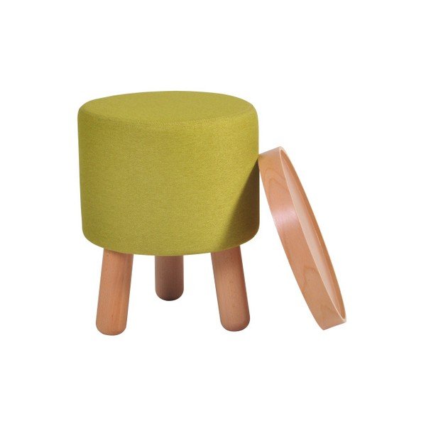 Molde zöld ülőke bükkfa elemekkel és levehető ülőlappal, ⌀ 35 cm - Garageeight-image-1