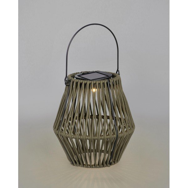 Khaki napelemes LED lámpás (magasság 17 cm) Juny – Yes Everyday-image-1