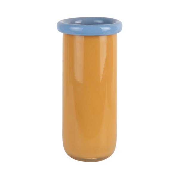 Mustársárga üveg váza (magasság 30,5 cm) Plegado  – PT LIVING