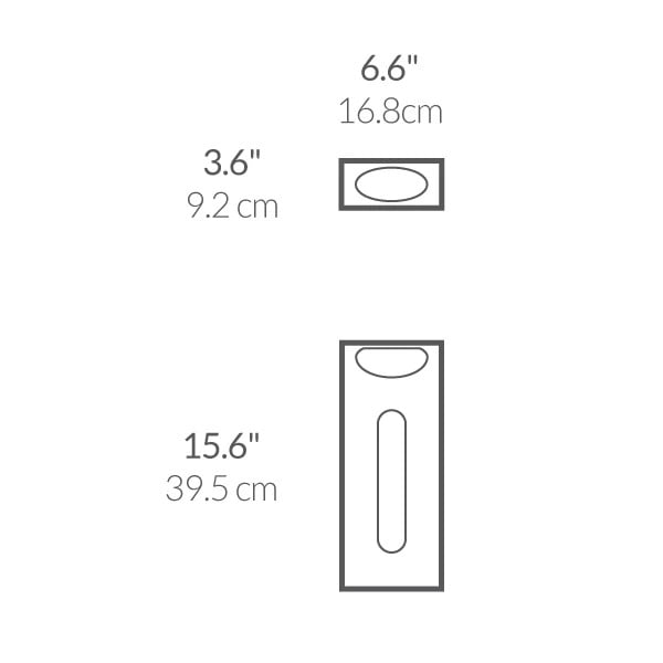 Fali rozsdamentes bevásárlózacskó rendszerező - simplehuman-image-4