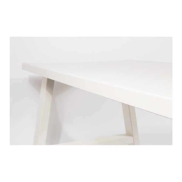 A Framed fehér tömörfa asztal, 200 x 90 cm - Zuiver-image-1