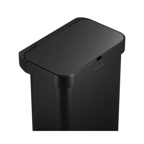 Fekete acél érintésmentes szemetes 58 l Sensor – simplehuman-image-1