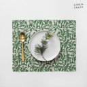 Len tányéralátét 35x45 cm Evergreen Damask – Linen Tales