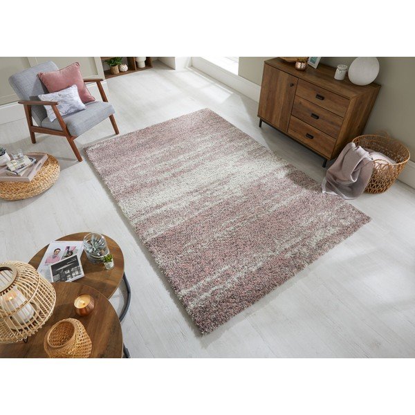 Reza szürke-rózsaszín szőnyeg, 120 x 170 cm - Flair Rugs-image-4