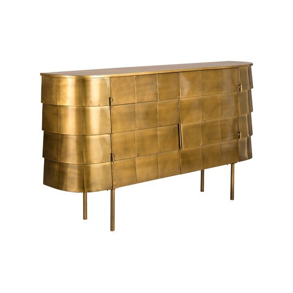 Aranyszínű fém komód 117x70x26 cm Hanna – Dutchbone-image-2