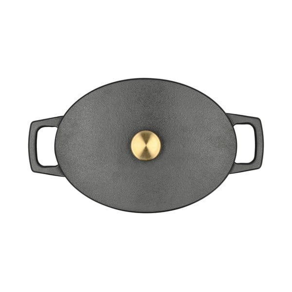 Indukciós tűzhelyhez alkalmas öntöttvas edény fedővel 3,8 l – Holm-image-4