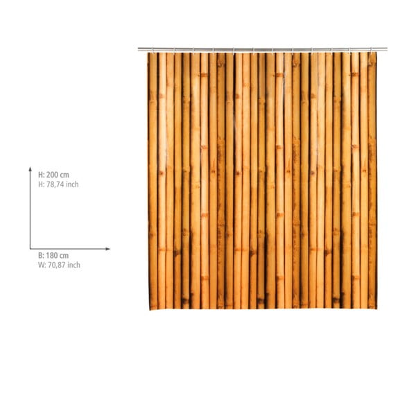 Babusa narancssárga zuhanyfüggöny - Wenko-image-1