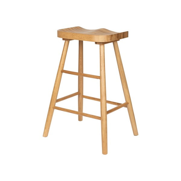 Natúr színű tölgyfa bárszék (ülésmagasság 65,5 cm) Vander – White Label-image-4