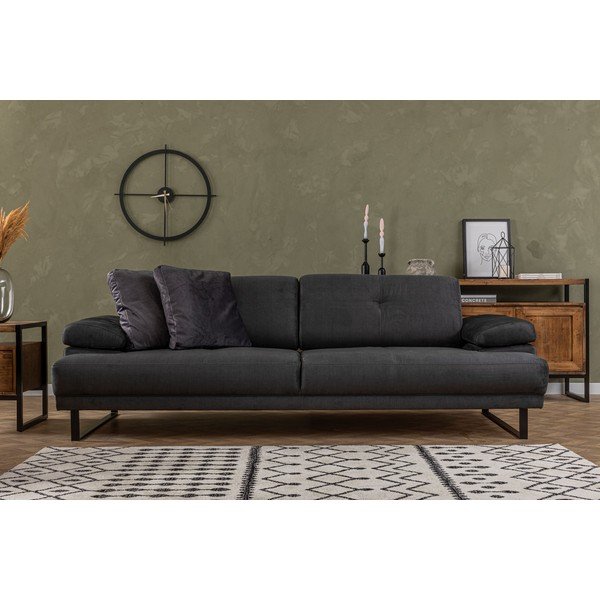 Antracitszürke kanapé 239 cm Mustang – Balcab Home-image-1