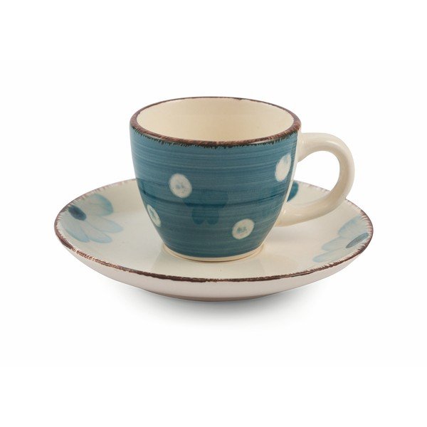 Tazzine 6 db-os színes kávéscsésze és csészealj készlet - VDE Tivoli 1996-image-4