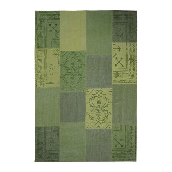Emotion zöld kézzel szőtt szőnyeg, 160 x 230 cm - Kayoom
