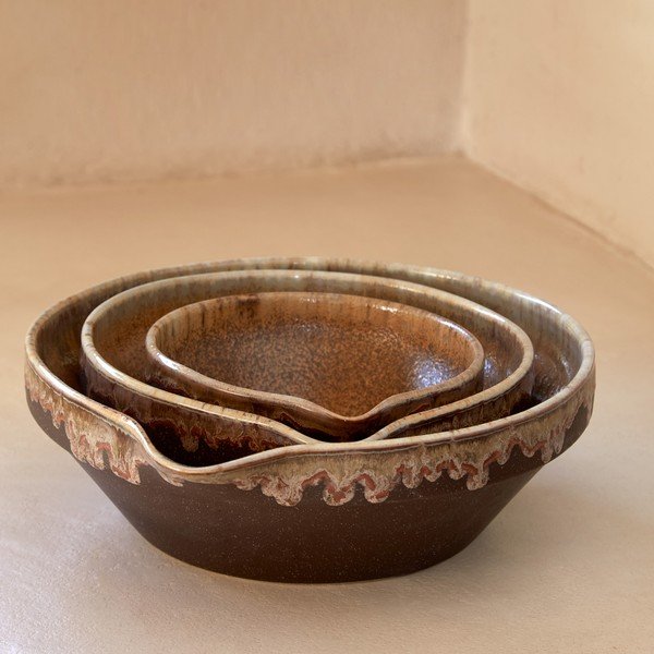 Sötétbarna kőedény tálka 870 ml Poterie – Casafina-image-2