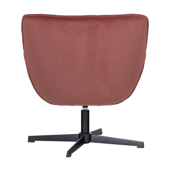 Terrakotta színű forgó bársony fotel Wibo – WOOOD-image-4