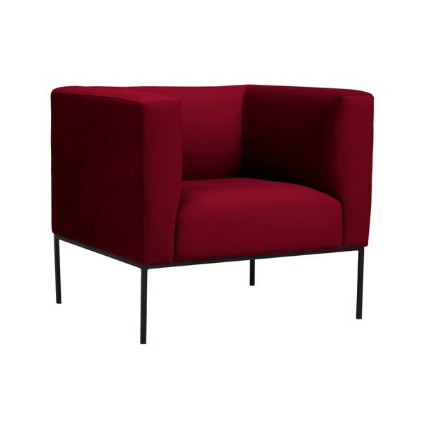 Neptune piros bársony fotel - Windsor & Co Sofas-image-2