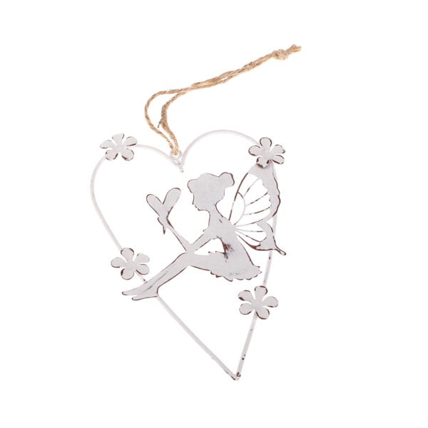 Fairy With Heart fém függő dekoráció - Dakls