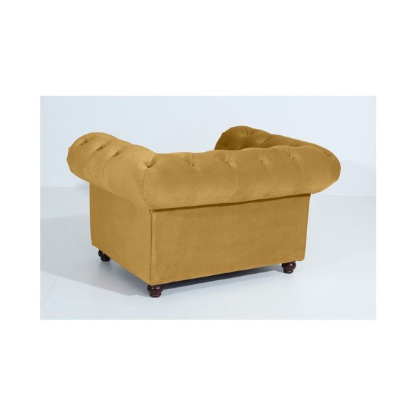 Orleans Velvet sárga fotel - Max Winzer-image-3