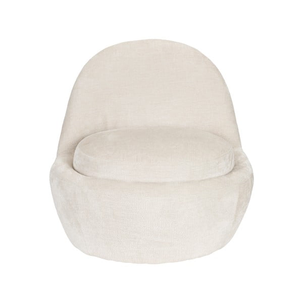 Krémszínű fotel Nash – White Label-image-2