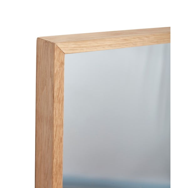 Fali tükör tömörfa kerettel Depth – Hübsch-image-3