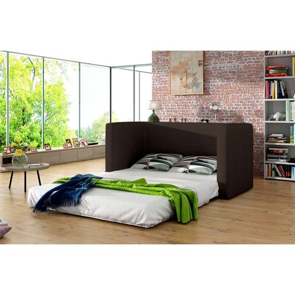 Barna zsenília kinyitható kanapé 132 cm Neva – ELTAP-image-2