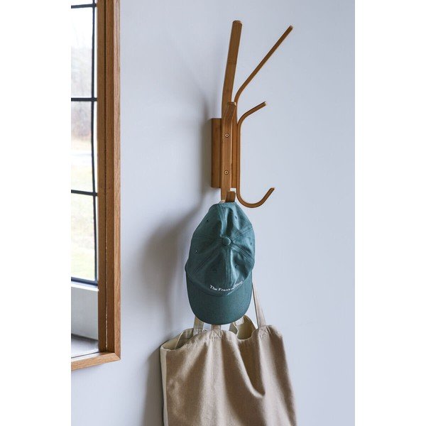 Natúr színű bambusz fali fogas Flex – Hübsch-image-1