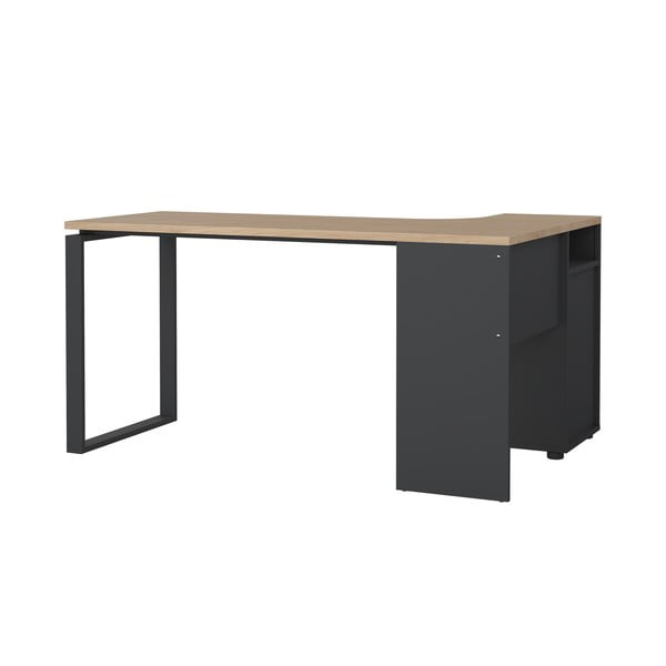 Íróasztal tölgyfa dekoros asztallappal 100x150 cm Sign – Tvilum-image-2