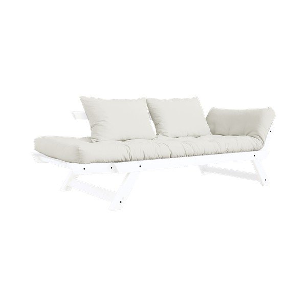 Bebop White/Natural halványbézs kinyitható kanapé - Karup Design-image-4