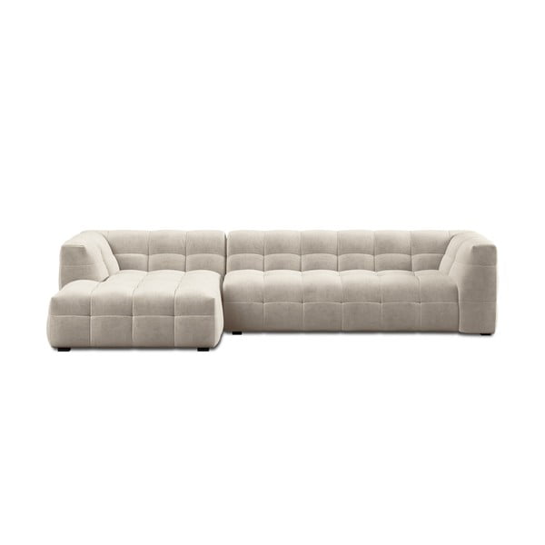 Vesta bézs bársony kanapé, bal oldali - Windsor & Co Sofas