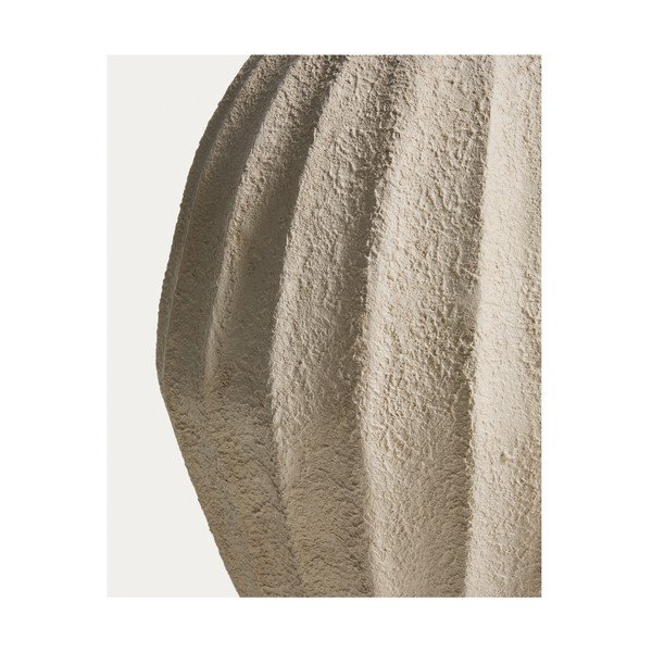 Krémszínű papírmasé kézzel készített-magas váza (magasság 67 cm) Arquena – Kave Home-image-3