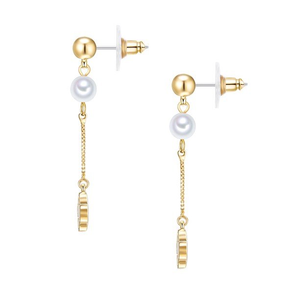 Goldie Mélanie gyöngy fülbevaló - Nova Pearls Copenhagen-image-2