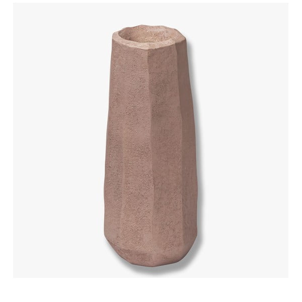 Rózsaszín poligyanta váza (magasság 15,5 cm) Nuki – Mette Ditmer Denmark