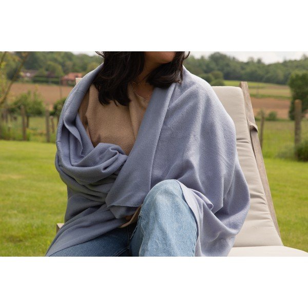 Kék fleece takaró 130x160 cm Riso – Tiseco Home Studio-image-1