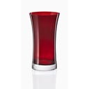 Extravagance 6 db piros henger alakú üvegpohár, 380 ml - Crystalex
