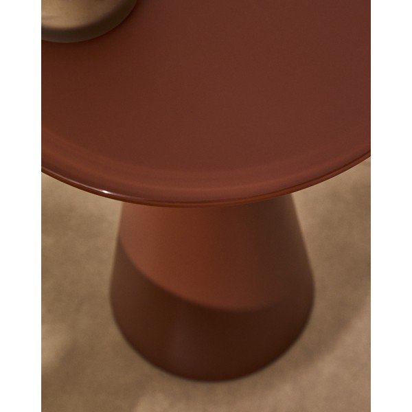 Kerek tárolóasztal üveg asztallappal ø 35 cm Wilshire – Kave Home-image-4