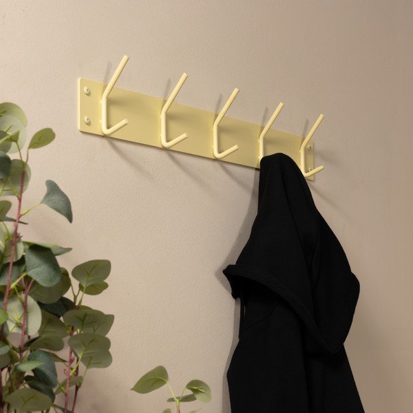 Világossárga acél fali fogas 70 cm Fusion – Spinder Design-image-1