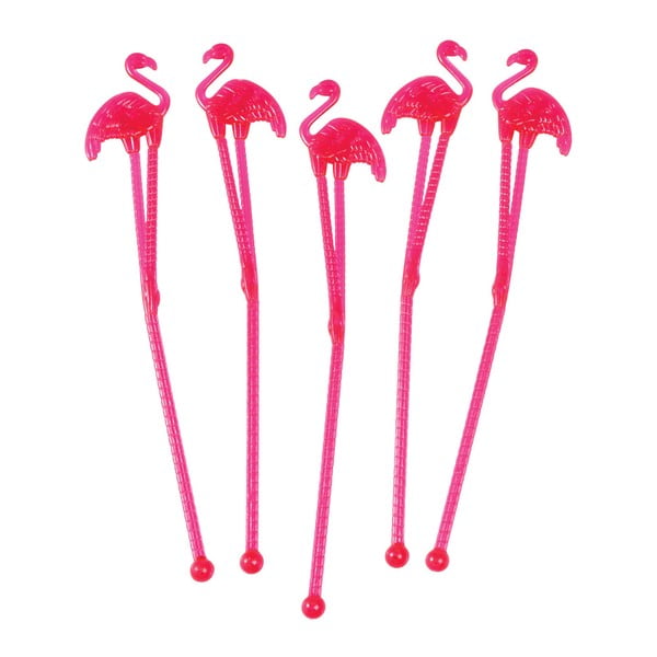 Flamingo 12 db koktélkevergető pálca - Rex London-image-2