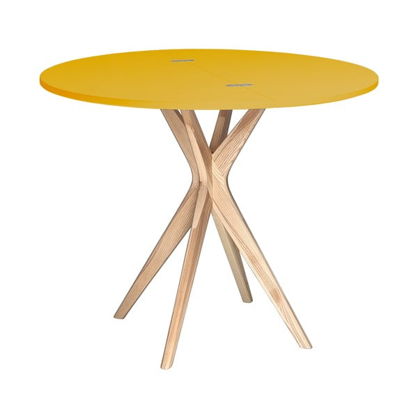 Kerek bővíthető étkezőasztal 45x90 cm Jubi – Ragaba-image-2