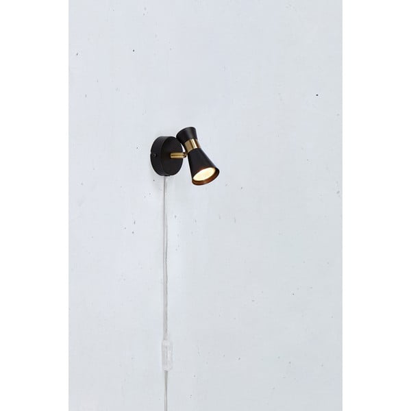 Fekete fali lámpa (hosszúság 12 cm) Folie – Markslöjd-image-1