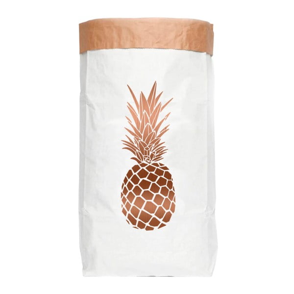Copper Pineapple tárolózsák újrahasznosított papírból - Really Nice Things