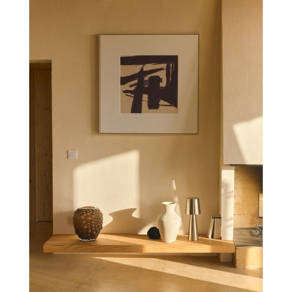 Kézzel festett keretezett-vászon kép 100x100 cm Arilan – Kave Home-image-2